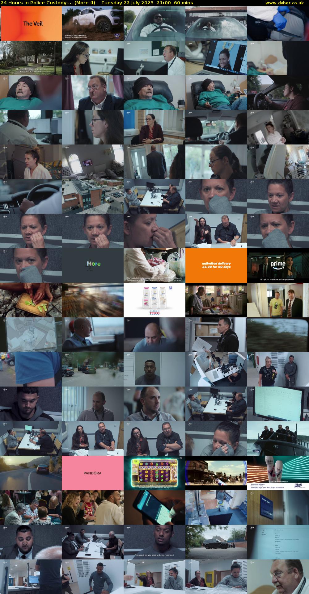 24 Hours in Police Custody:... (More 4) Tuesday 22 July 2025 21:00 - 22:00