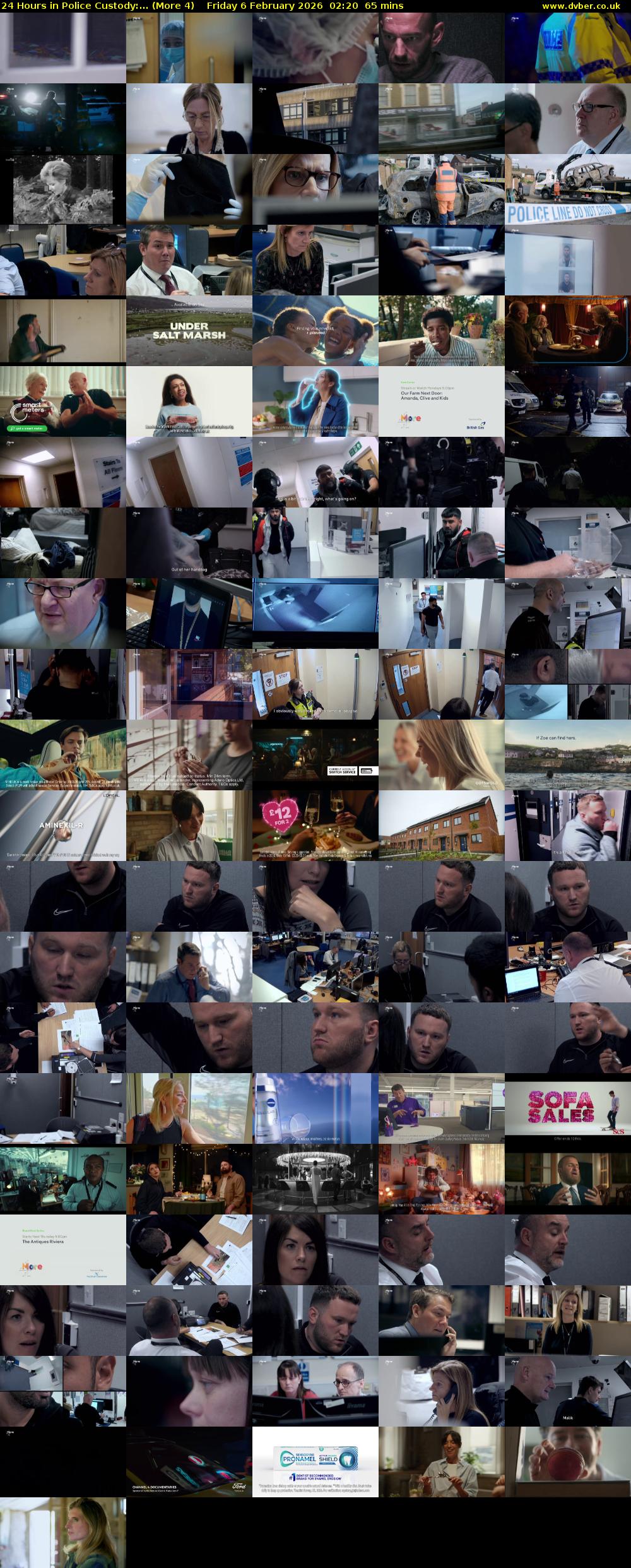 24 Hours in Police Custody:... (More 4) Friday 6 February 2026 02:20 - 03:25