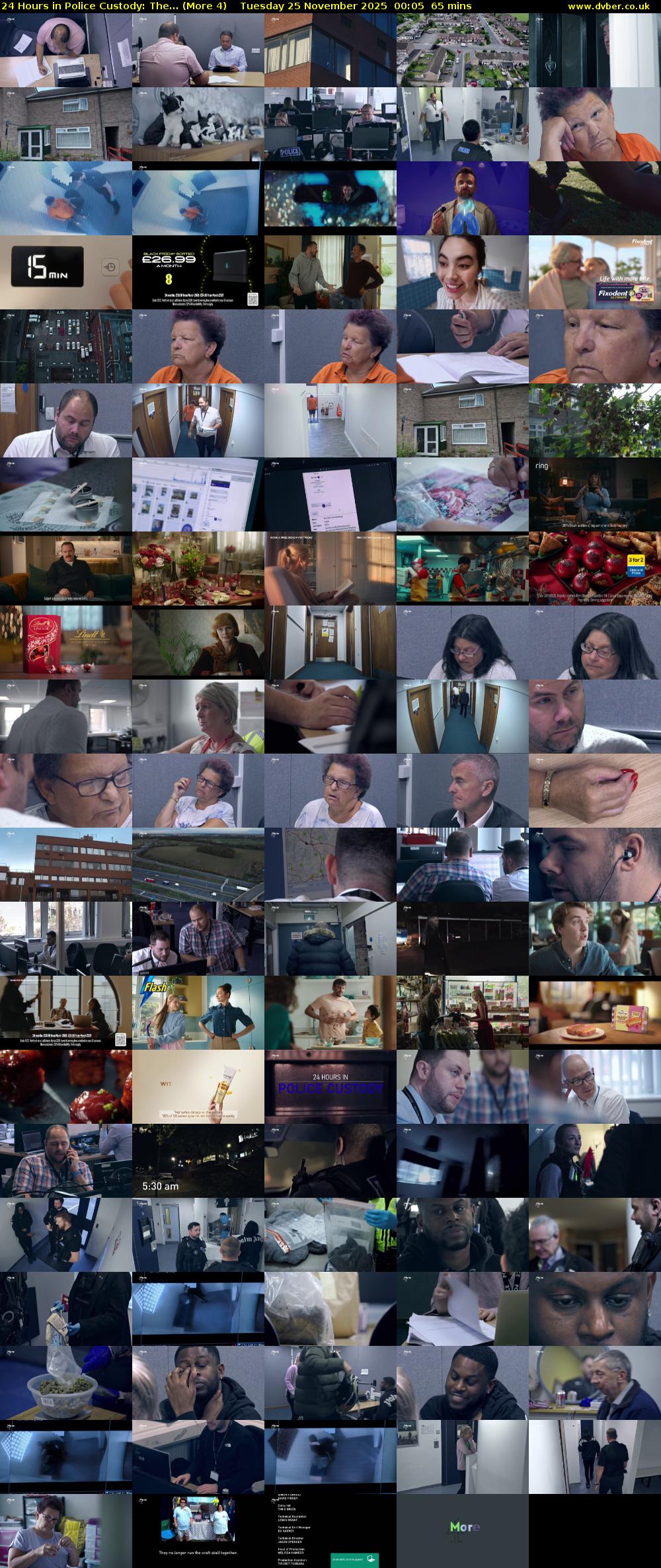 24 Hours in Police Custody: The... (More 4) Tuesday 25 November 2025 00:05 - 01:10