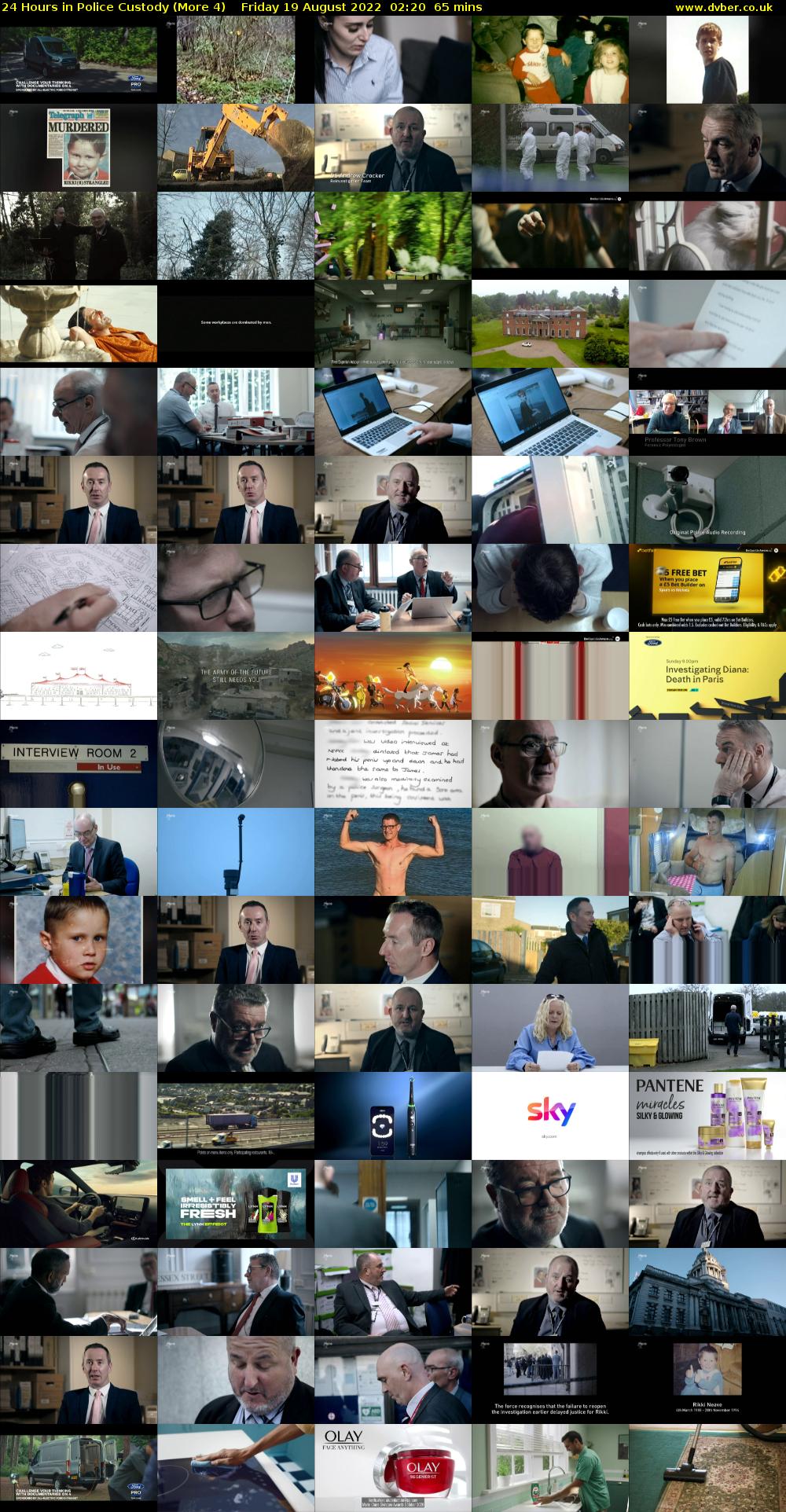 24 Hours in Police Custody (More 4) Friday 19 August 2022 02:20 - 03:25