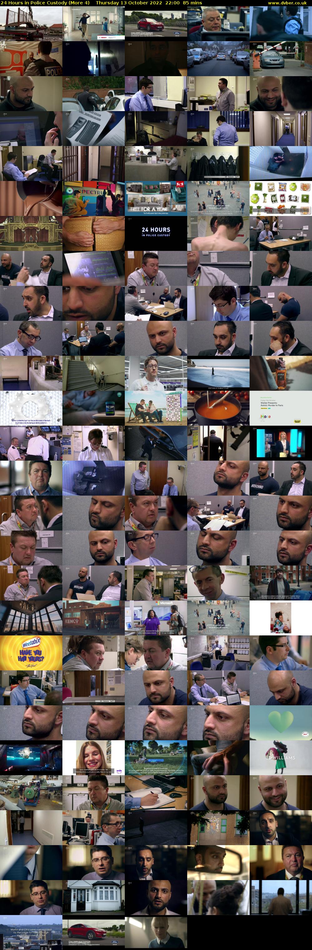 24 Hours in Police Custody (More 4) Thursday 13 October 2022 22:00 - 23:25