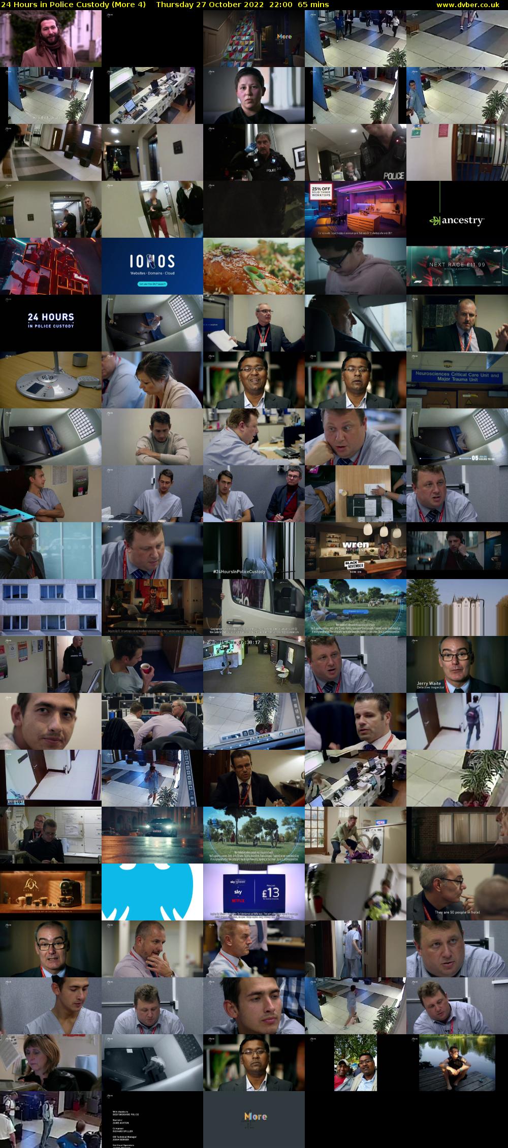 24 Hours in Police Custody (More 4) Thursday 27 October 2022 22:00 - 23:05