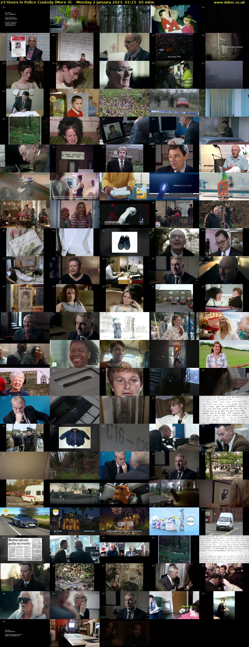 24 Hours in Police Custody (More 4) Monday 2 January 2023 01:15 - 02:20