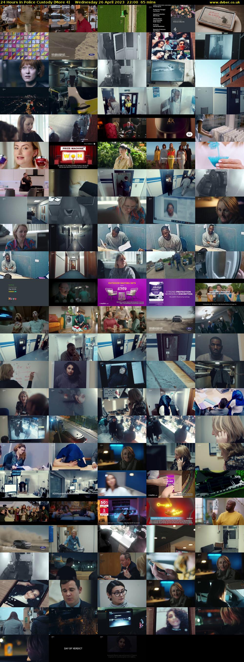 24 Hours in Police Custody (More 4) Wednesday 26 April 2023 22:00 - 23:05