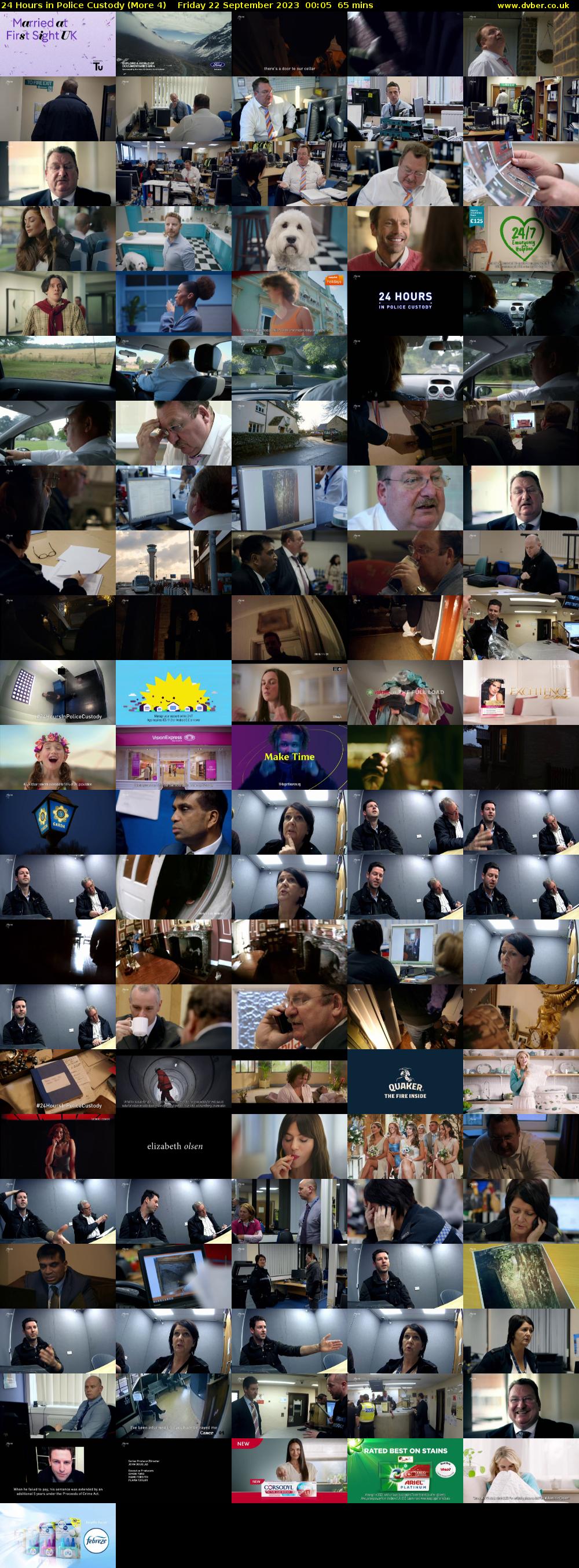 24 Hours in Police Custody (More 4) Friday 22 September 2023 00:05 - 01:10