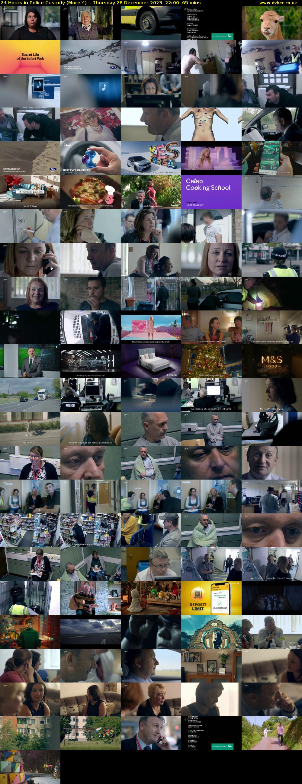 24 Hours in Police Custody (More 4) Thursday 28 December 2023 22:00 - 23:05