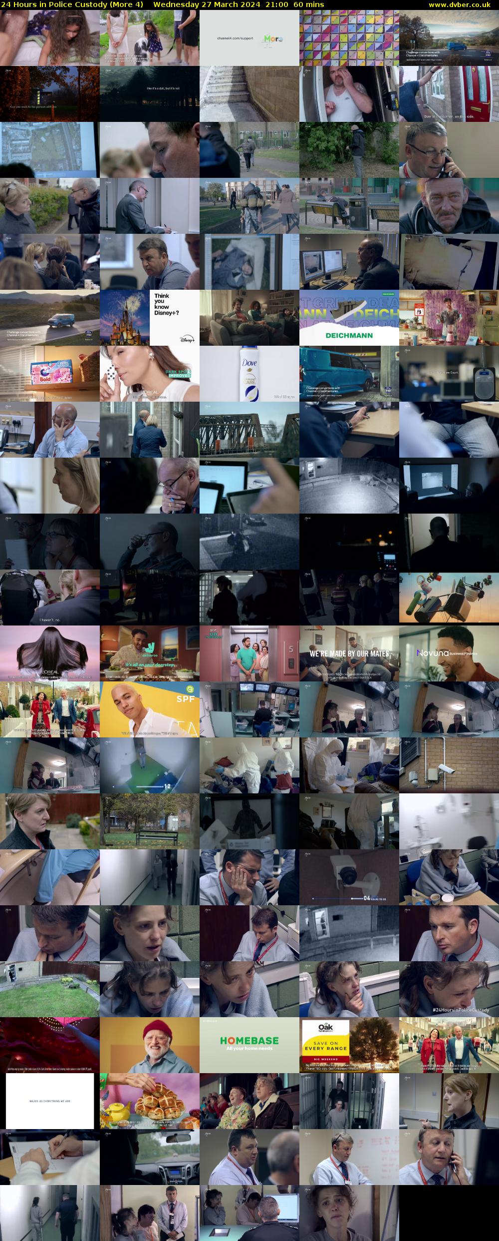 24 Hours in Police Custody (More 4) Wednesday 27 March 2024 21:00 - 22:00