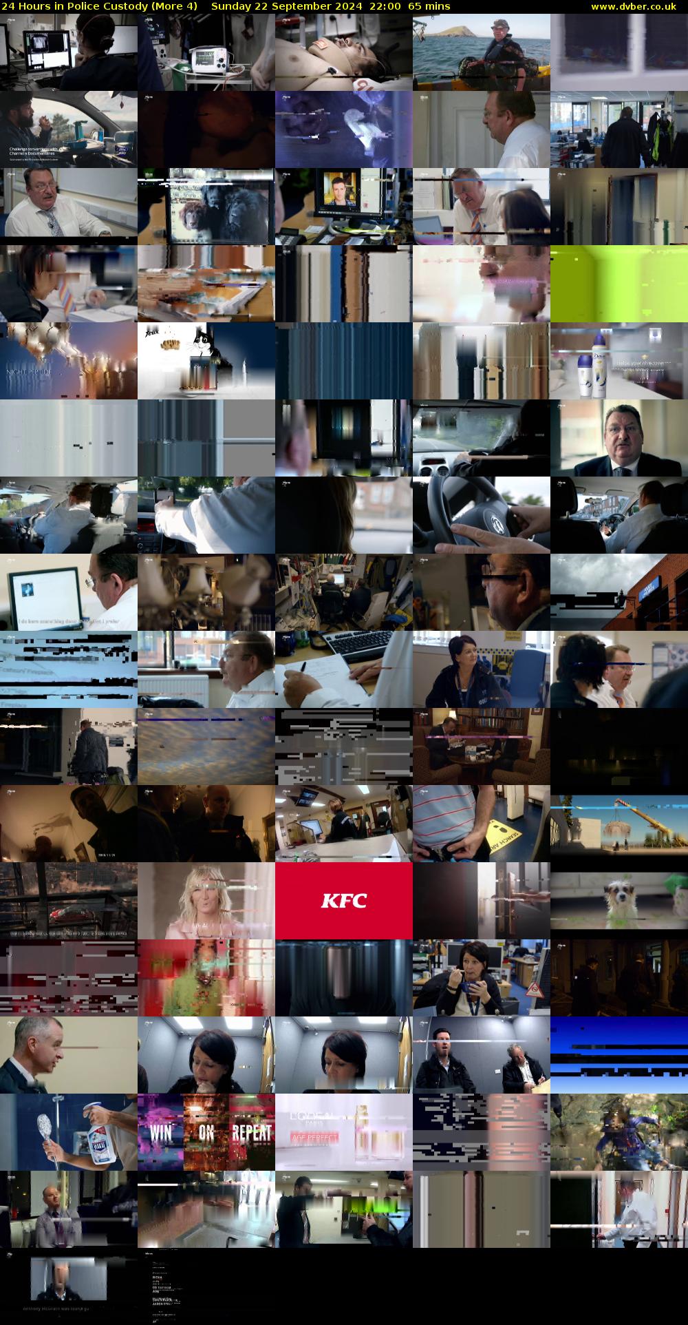 24 Hours in Police Custody (More 4) Sunday 22 September 2024 22:00 - 23:05