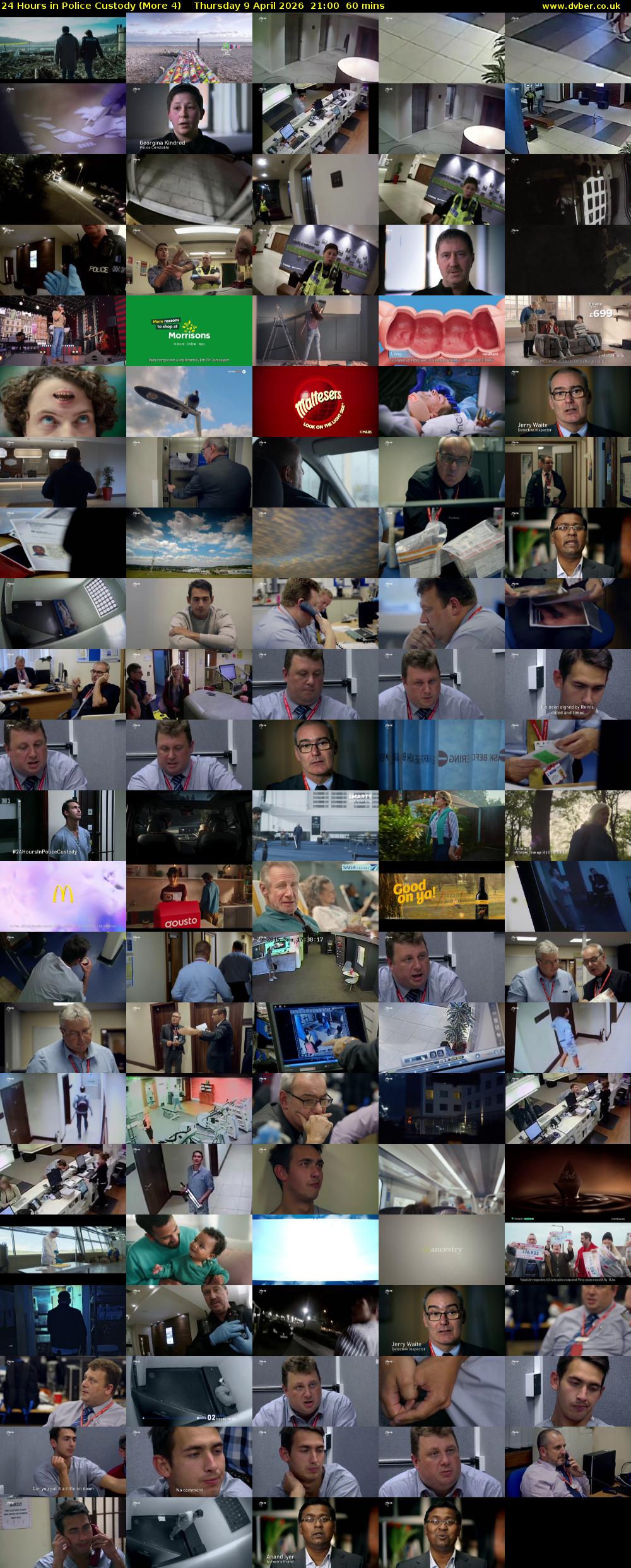 24 Hours in Police Custody (More 4) Thursday 9 April 2026 21:00 - 22:00