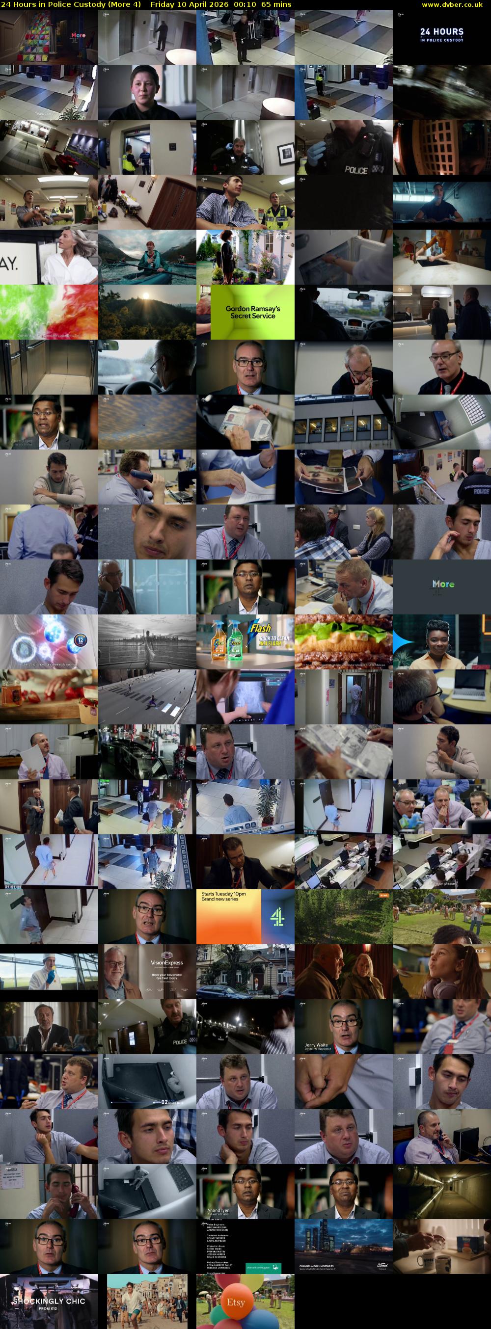 24 Hours in Police Custody (More 4) Friday 10 April 2026 00:10 - 01:15