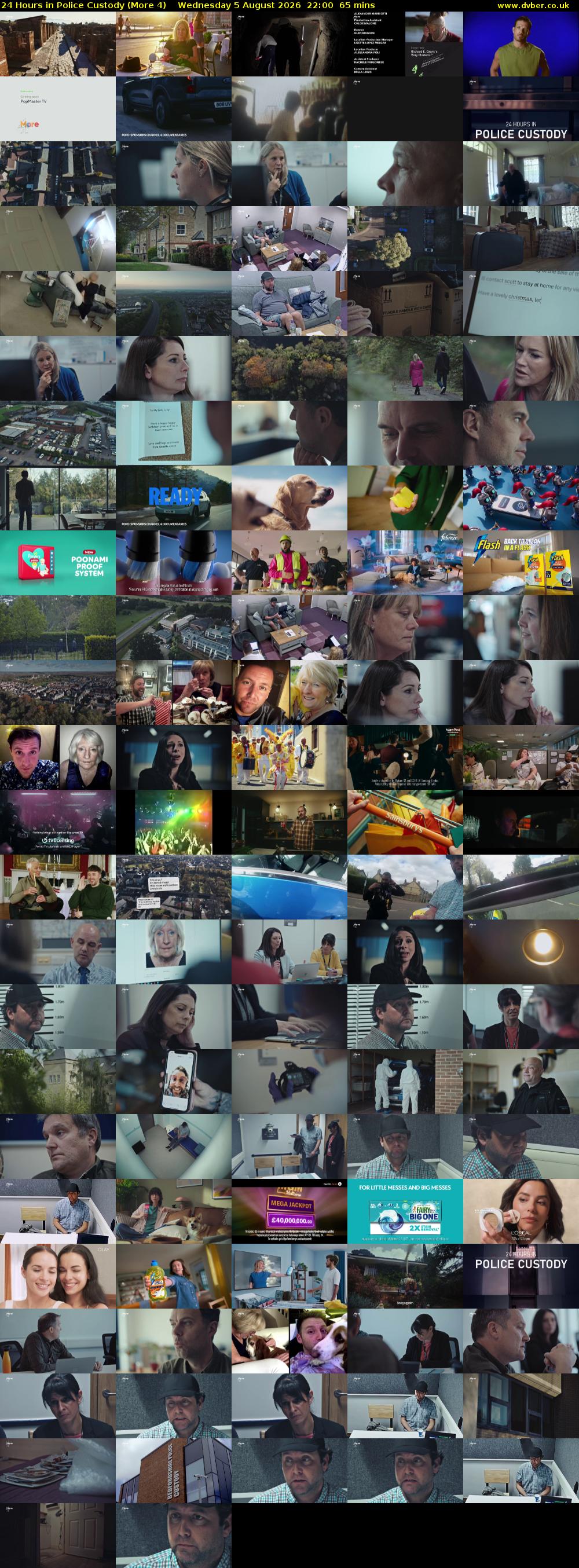 24 Hours in Police Custody (More 4) Wednesday 5 August 2026 22:00 - 23:05
