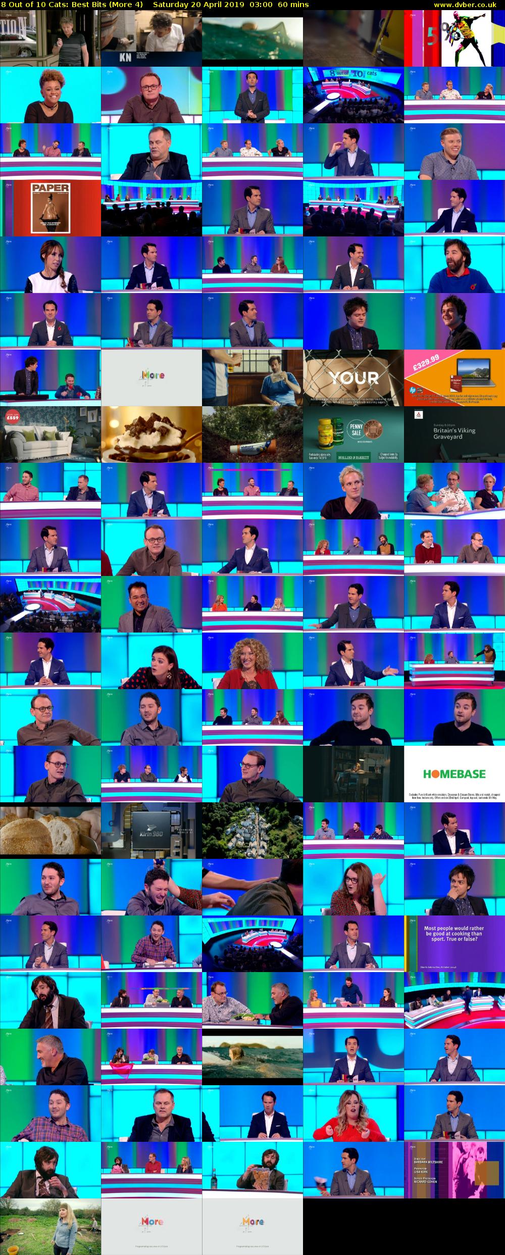 8 Out of 10 Cats: Best Bits (More 4) Saturday 20 April 2019 03:00 - 04:00