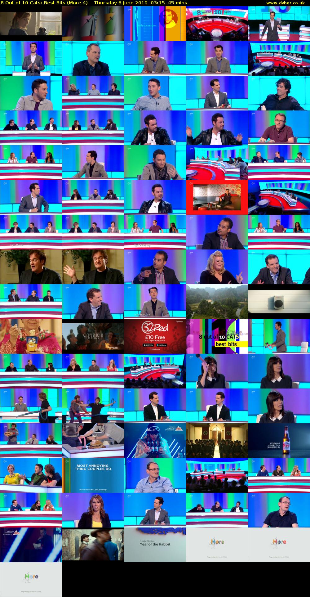 8 Out of 10 Cats: Best Bits (More 4) Thursday 6 June 2019 03:15 - 04:00