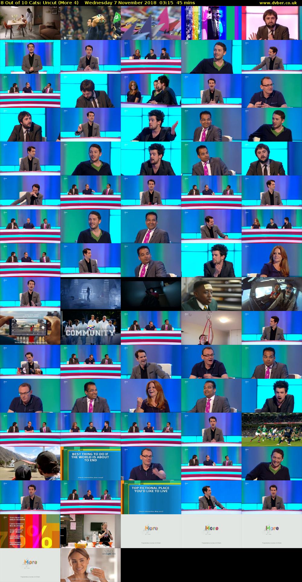 8 Out of 10 Cats: Uncut (More 4) Wednesday 7 November 2018 03:15 - 04:00
