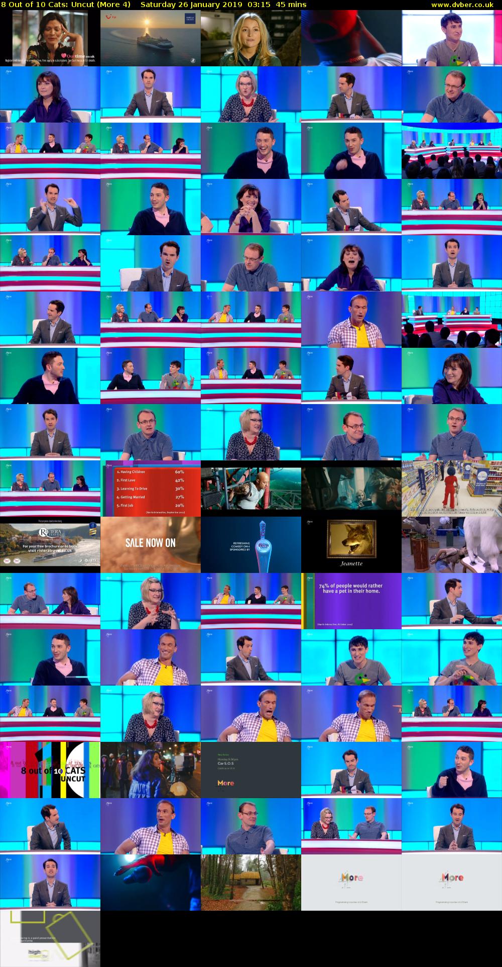 8 Out of 10 Cats: Uncut (More 4) Saturday 26 January 2019 03:15 - 04:00