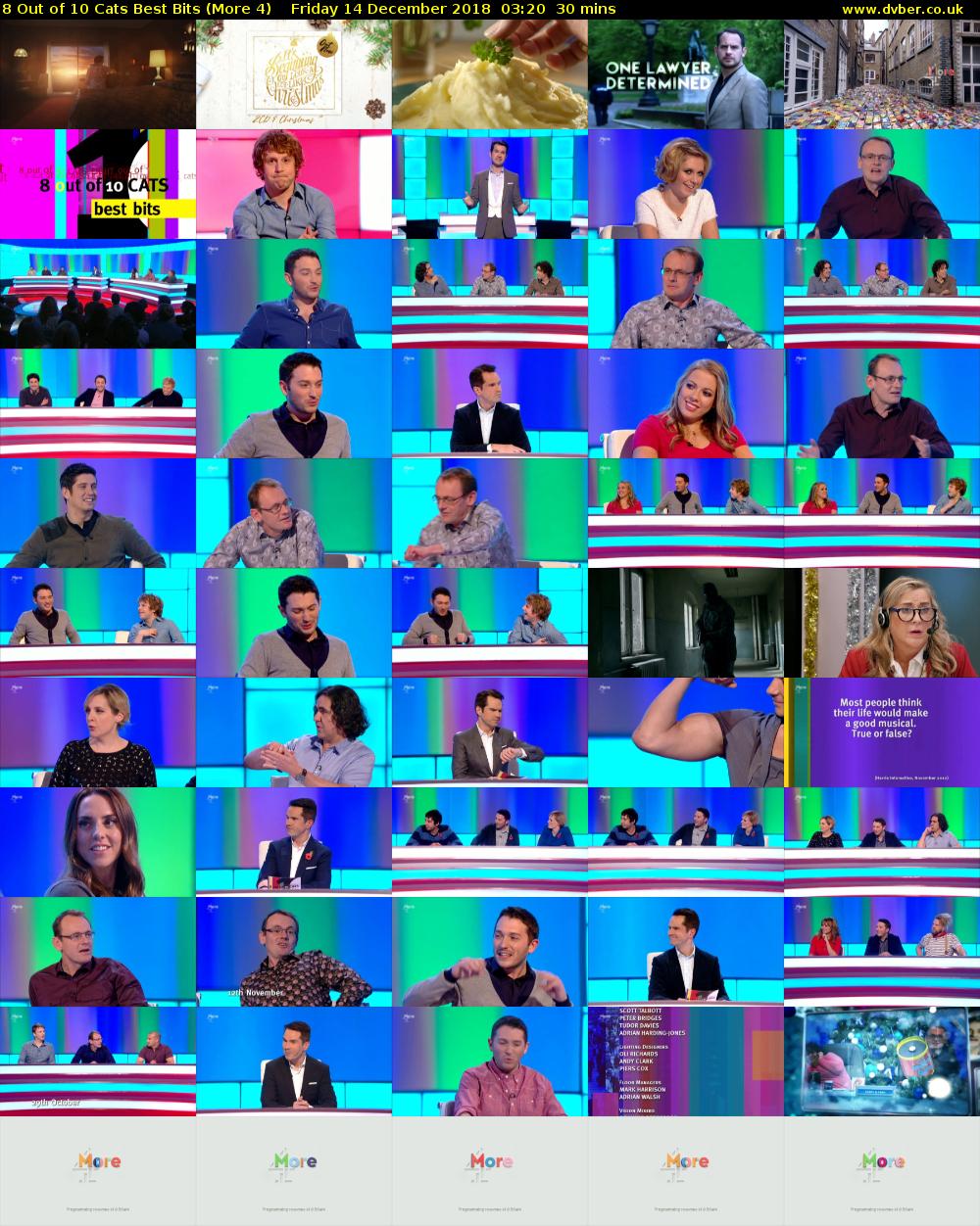 8 Out of 10 Cats Best Bits (More 4) Friday 14 December 2018 03:20 - 03:50