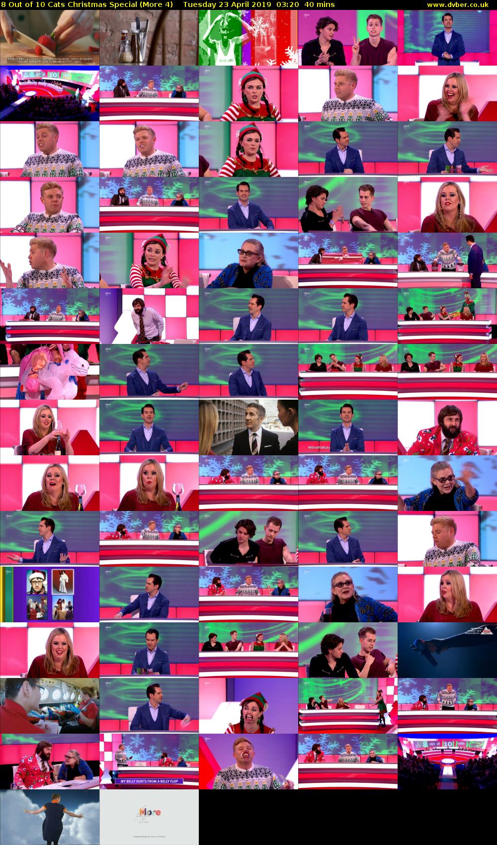 8 Out of 10 Cats Christmas Special (More 4) Tuesday 23 April 2019 03:20 - 04:00