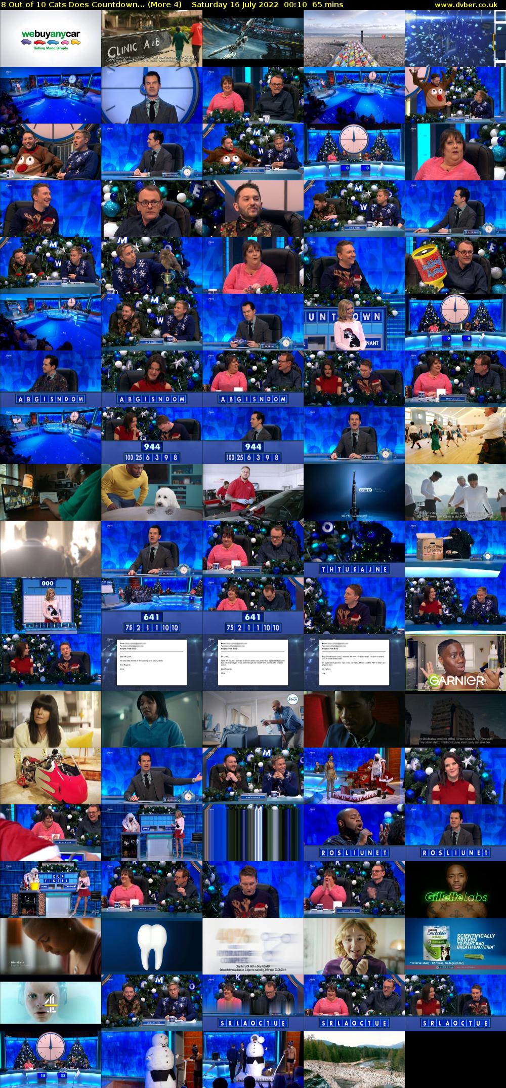 8 Out of 10 Cats Does Countdown... (More 4) Saturday 16 July 2022 00:10 - 01:15