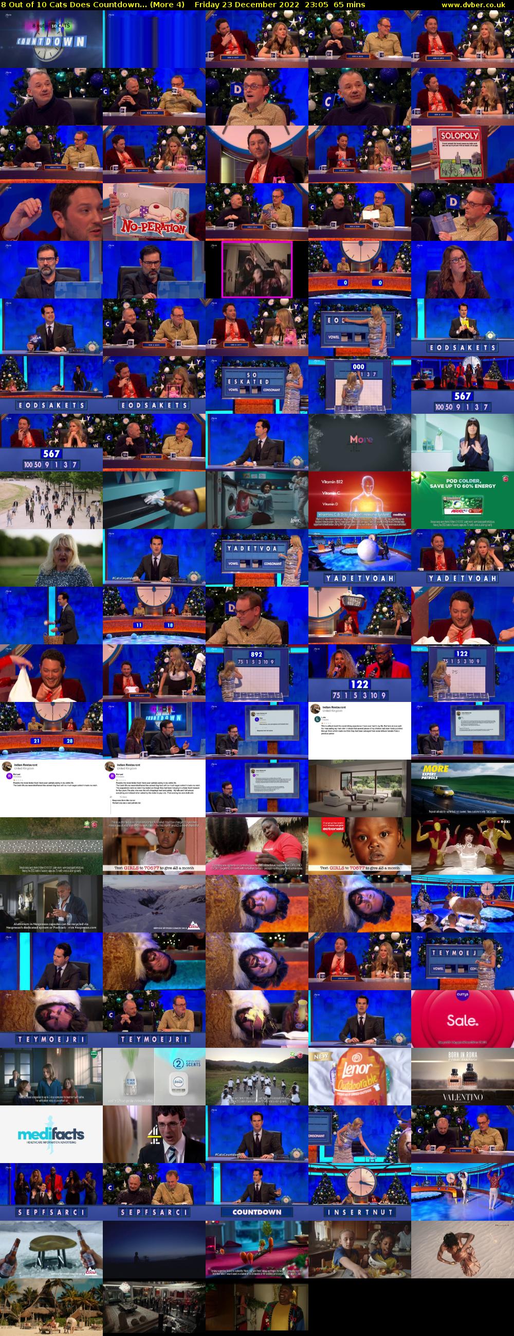 8 Out of 10 Cats Does Countdown... (More 4) Friday 23 December 2022 23:05 - 00:10