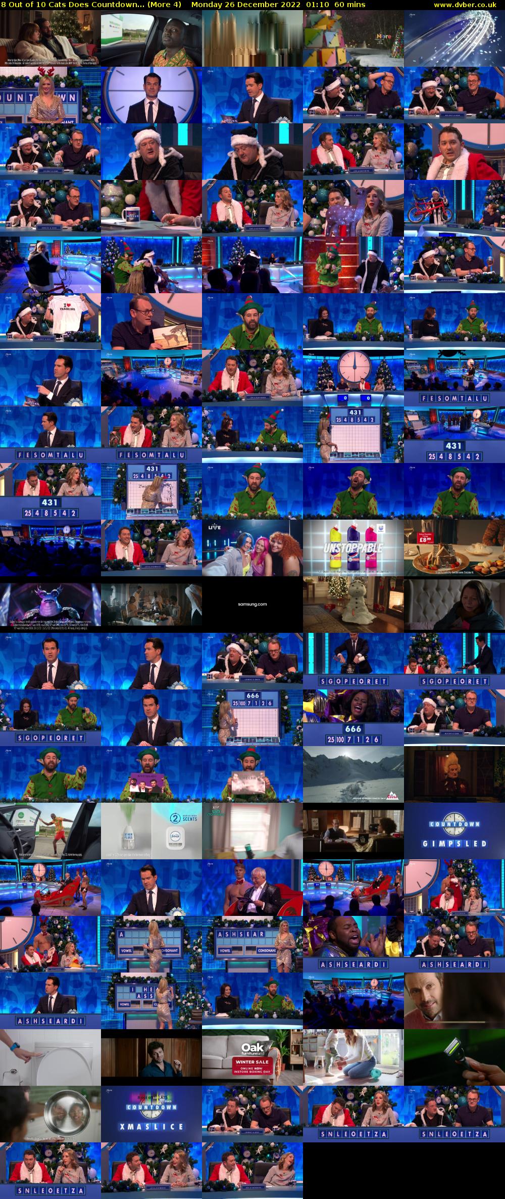 8 Out of 10 Cats Does Countdown... (More 4) Monday 26 December 2022 01:10 - 02:10