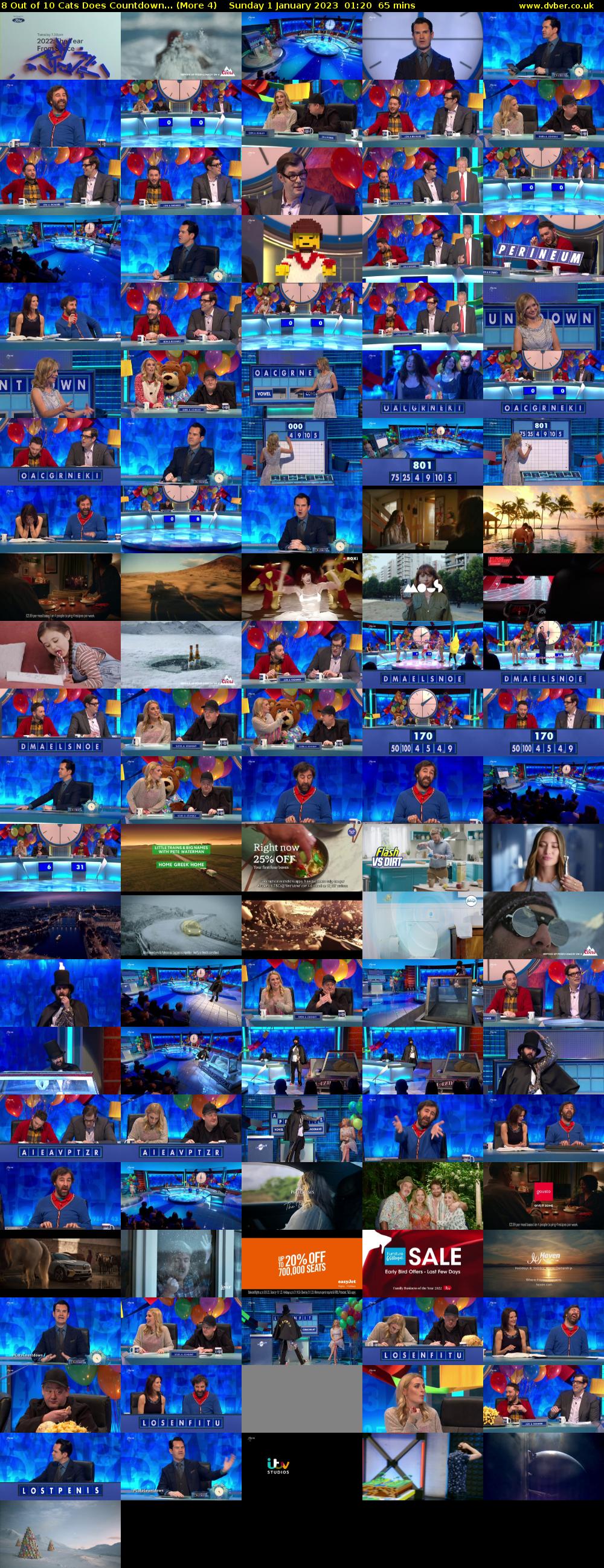 8 Out of 10 Cats Does Countdown... (More 4) Sunday 1 January 2023 01:20 - 02:25