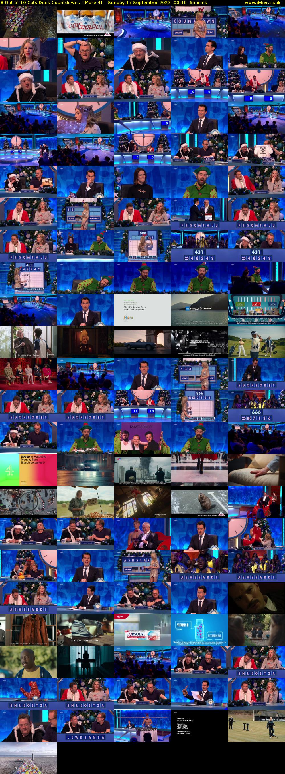 8 Out of 10 Cats Does Countdown... (More 4) Sunday 17 September 2023 00:10 - 01:15