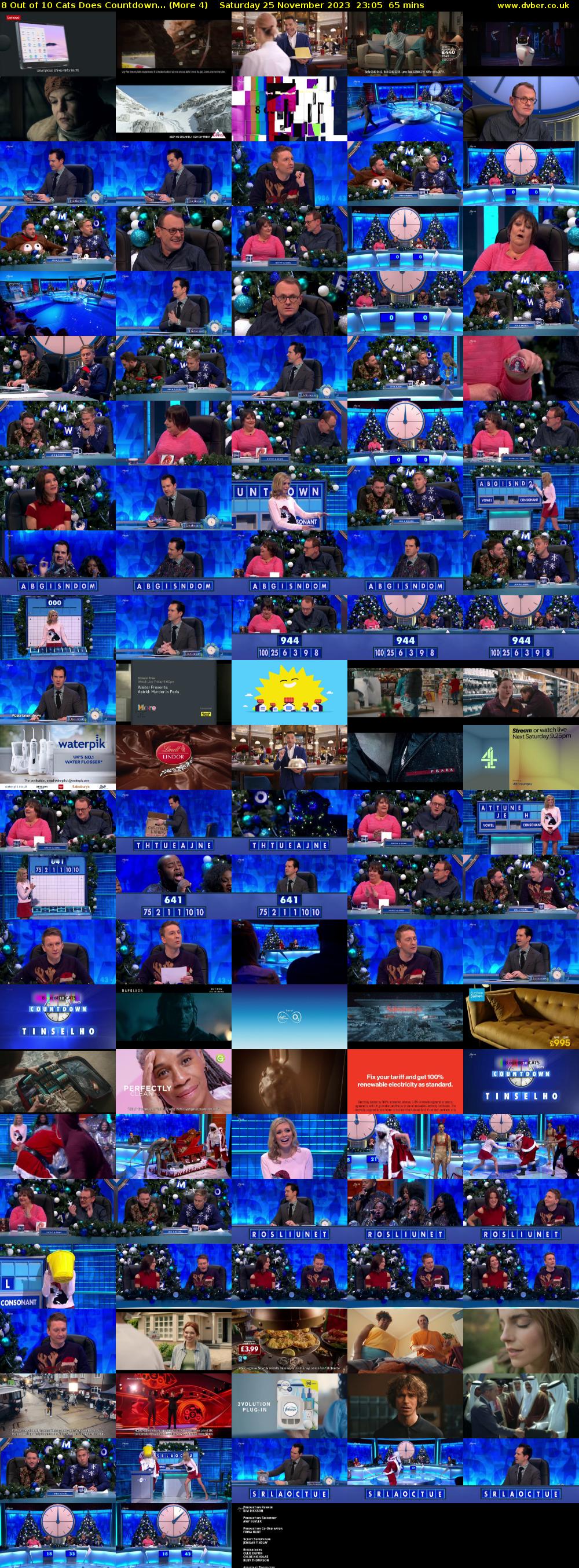 8 Out of 10 Cats Does Countdown... (More 4) Saturday 25 November 2023 23:05 - 00:10