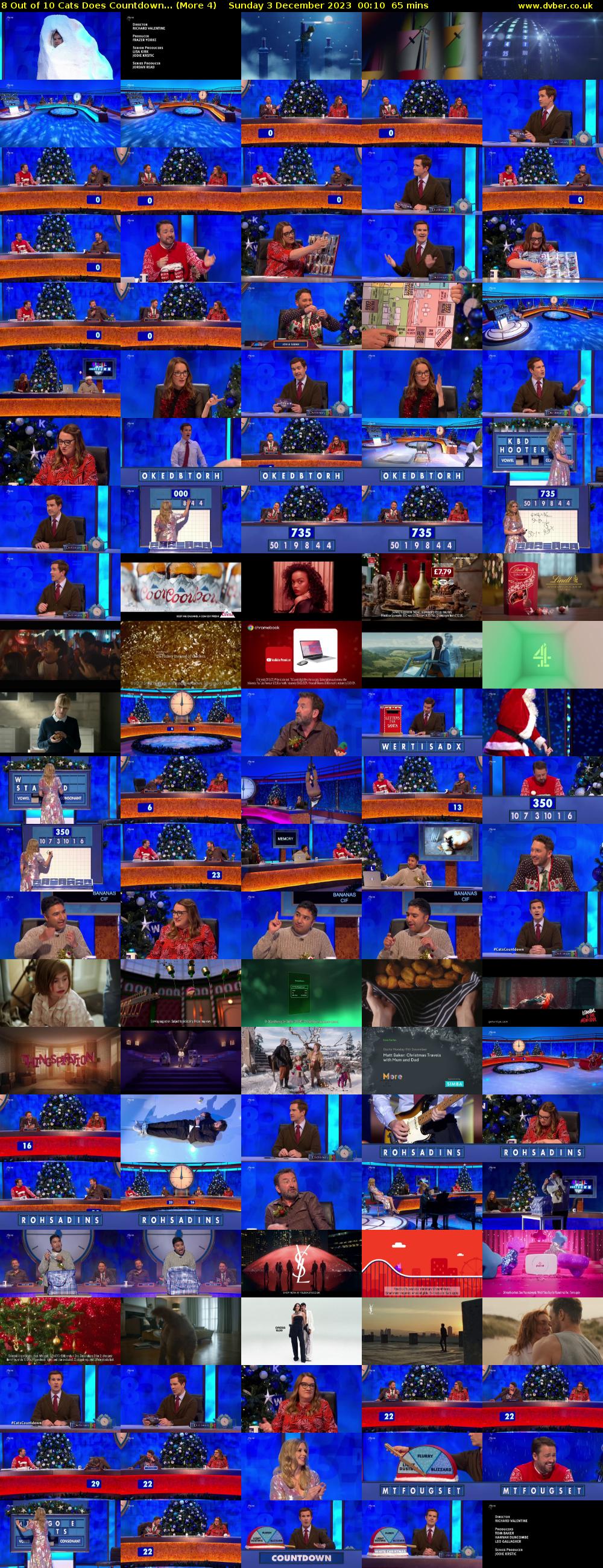 8 Out of 10 Cats Does Countdown... (More 4) Sunday 3 December 2023 00:10 - 01:15