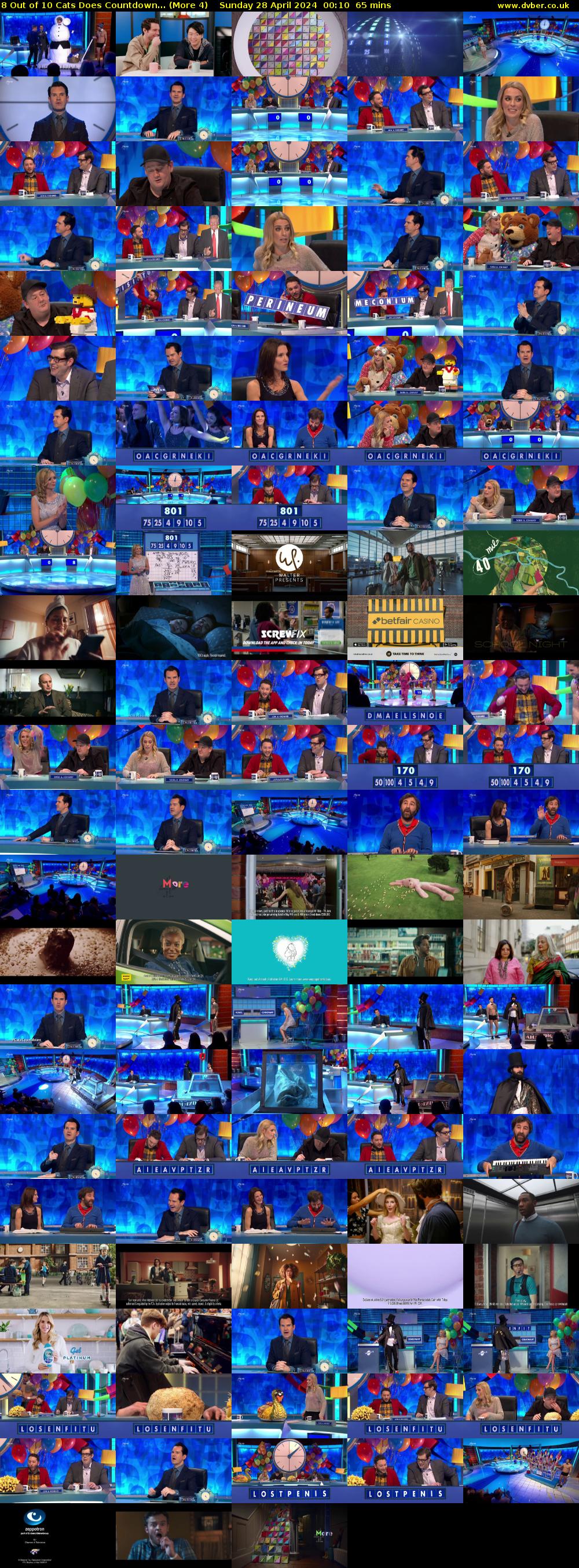 8 Out of 10 Cats Does Countdown... (More 4) Sunday 28 April 2024 00:10 - 01:15