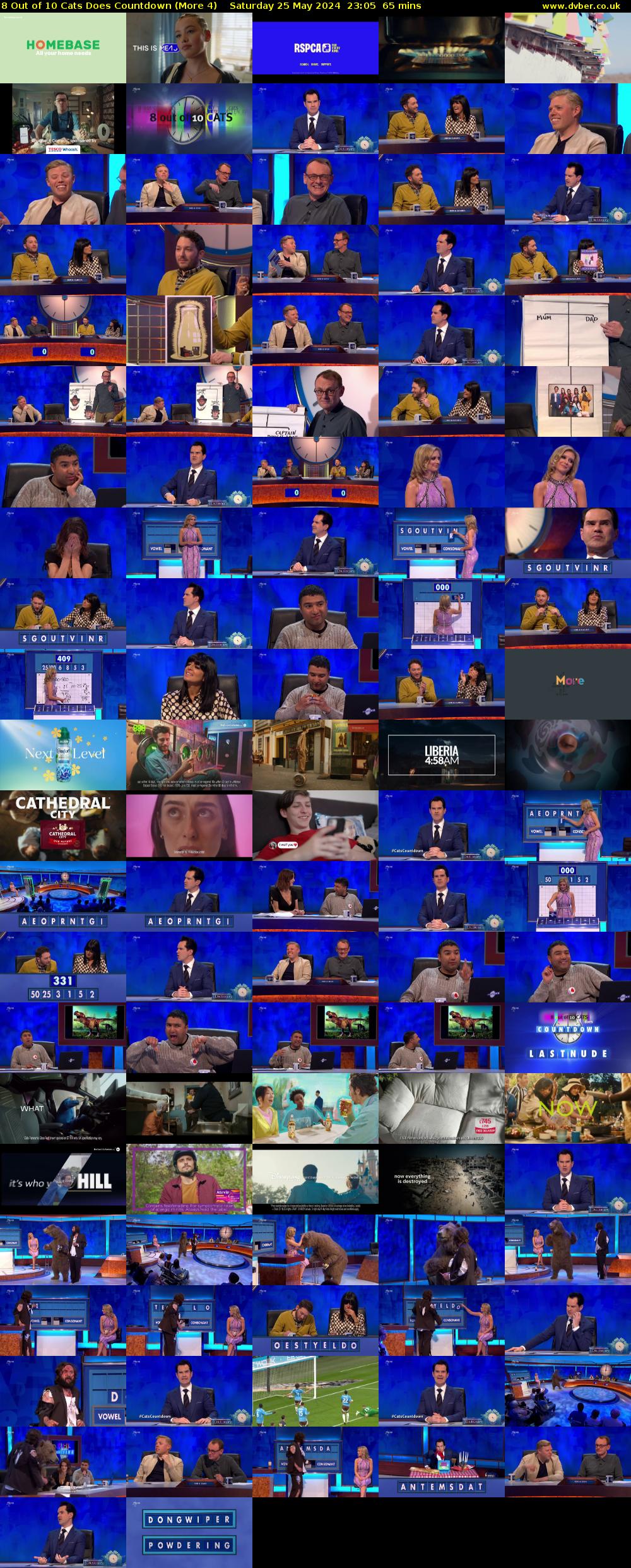 8 Out of 10 Cats Does Countdown (More 4) Saturday 25 May 2024 23:05 - 00:10