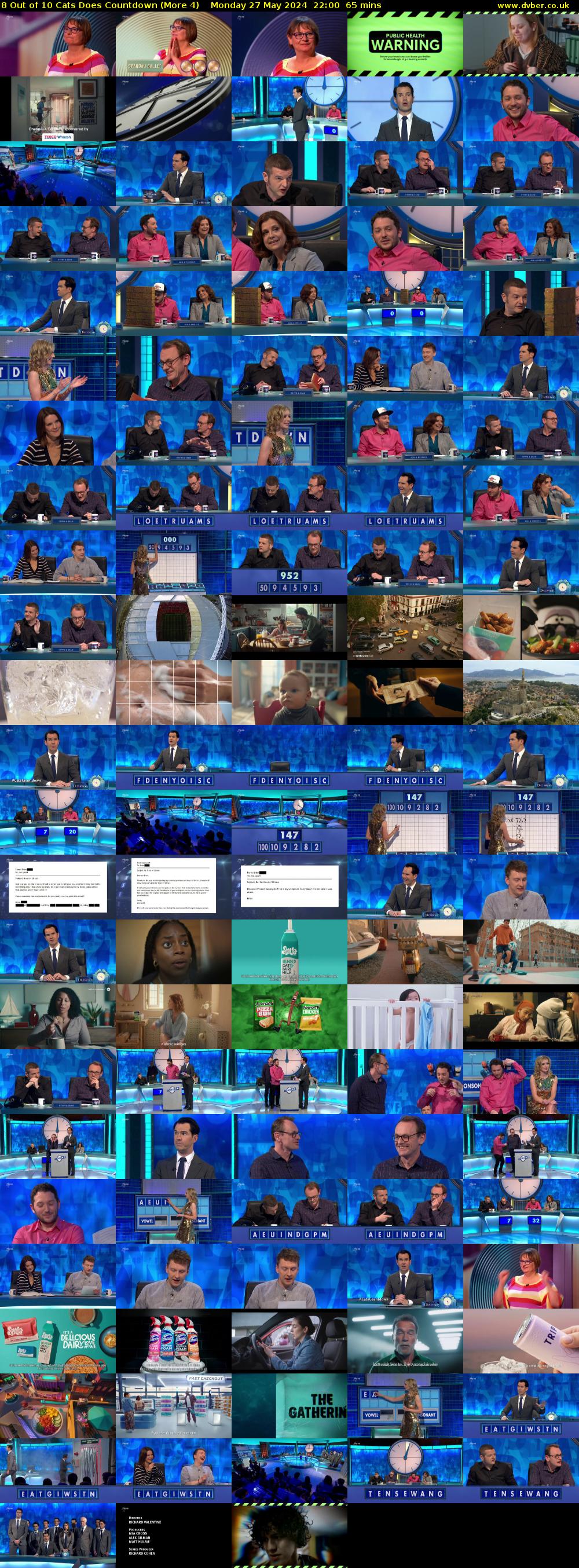 8 Out of 10 Cats Does Countdown (More 4) Monday 27 May 2024 22:00 - 23:05