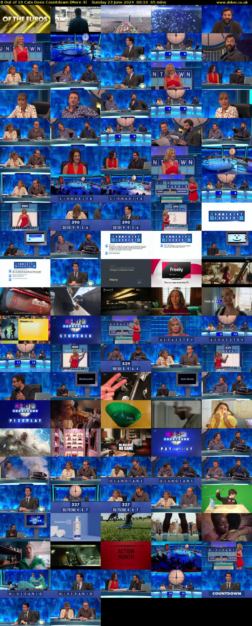8 Out of 10 Cats Does Countdown (More 4) Sunday 23 June 2024 00:10 - 01:15