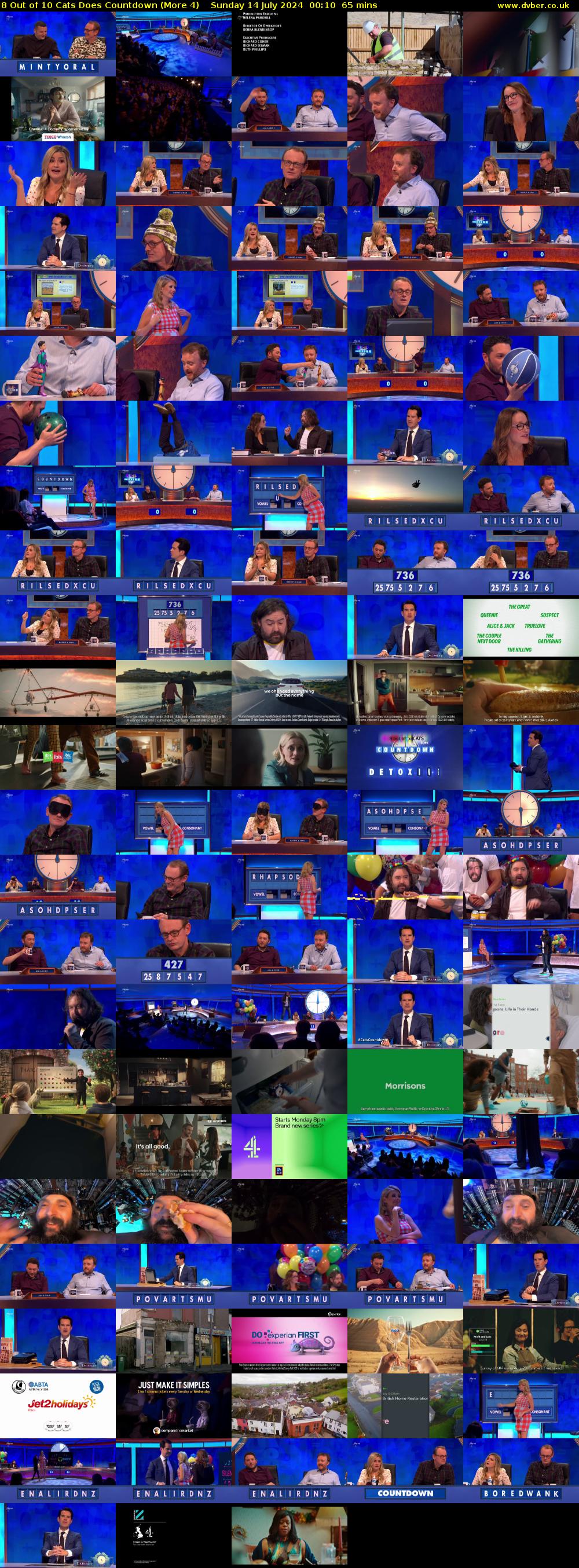 8 Out of 10 Cats Does Countdown (More 4) Sunday 14 July 2024 00:10 - 01:15