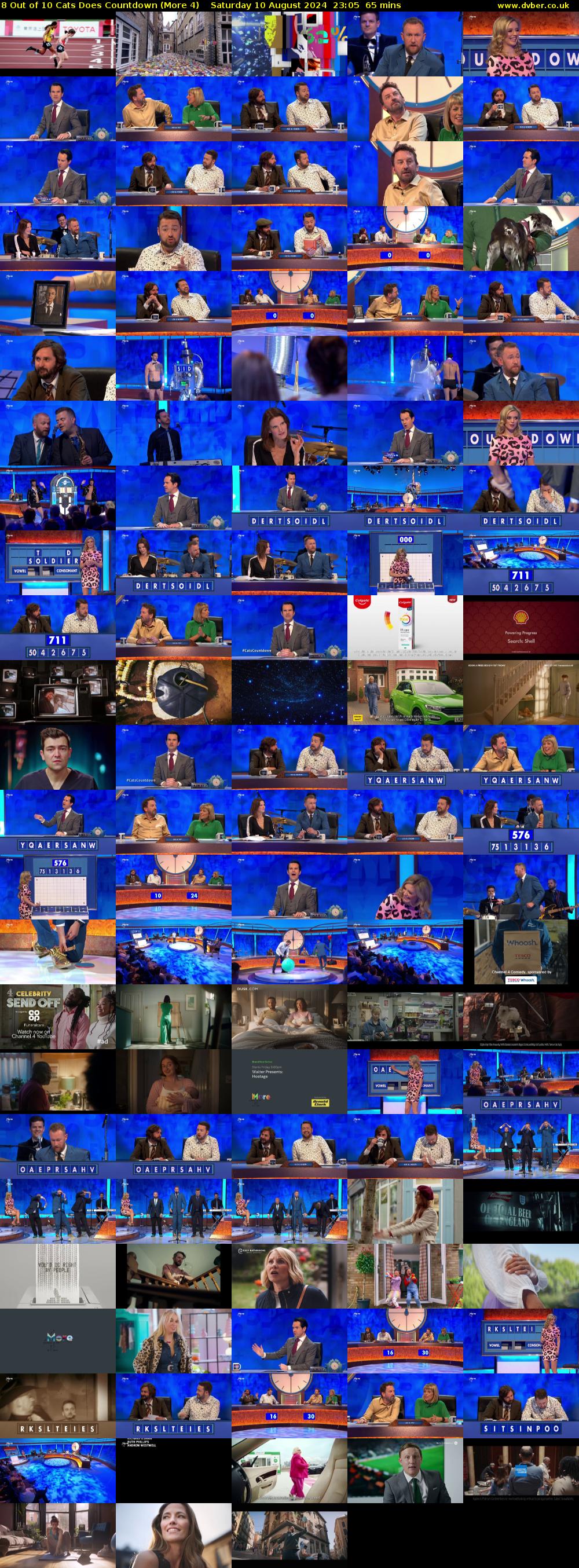 8 Out of 10 Cats Does Countdown (More 4) Saturday 10 August 2024 23:05 - 00:10