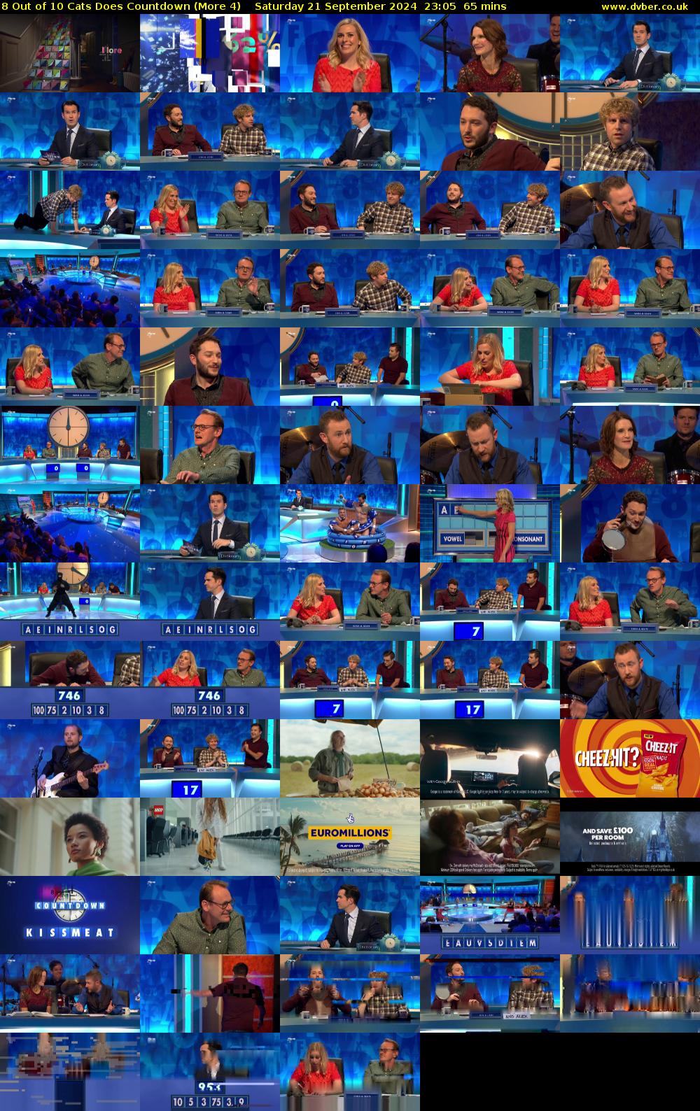 8 Out of 10 Cats Does Countdown (More 4) Saturday 21 September 2024 23:05 - 00:10