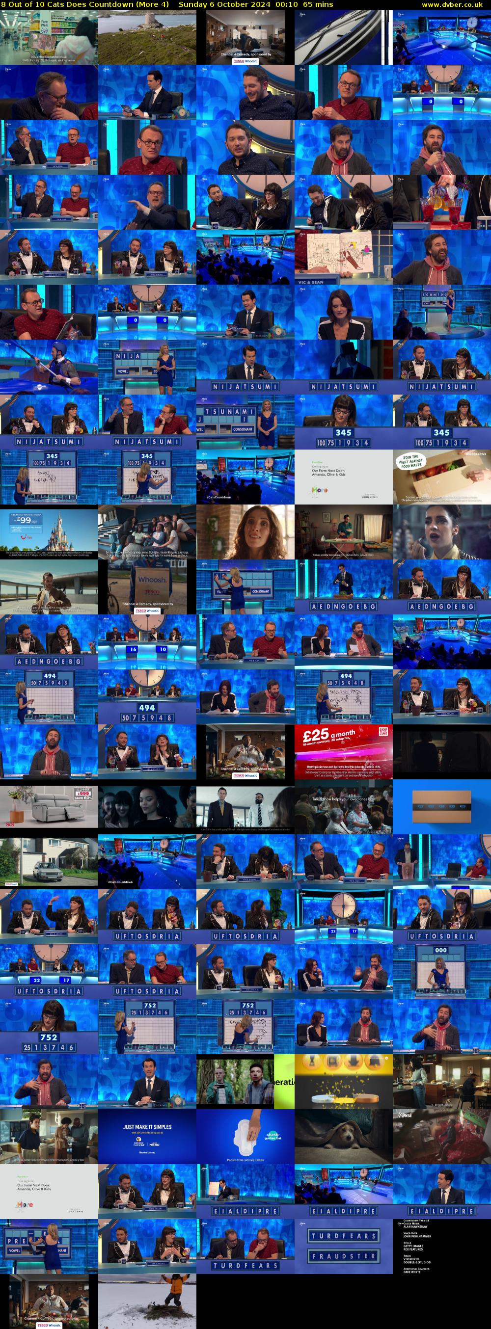 8 Out of 10 Cats Does Countdown (More 4) Sunday 6 October 2024 00:10 - 01:15