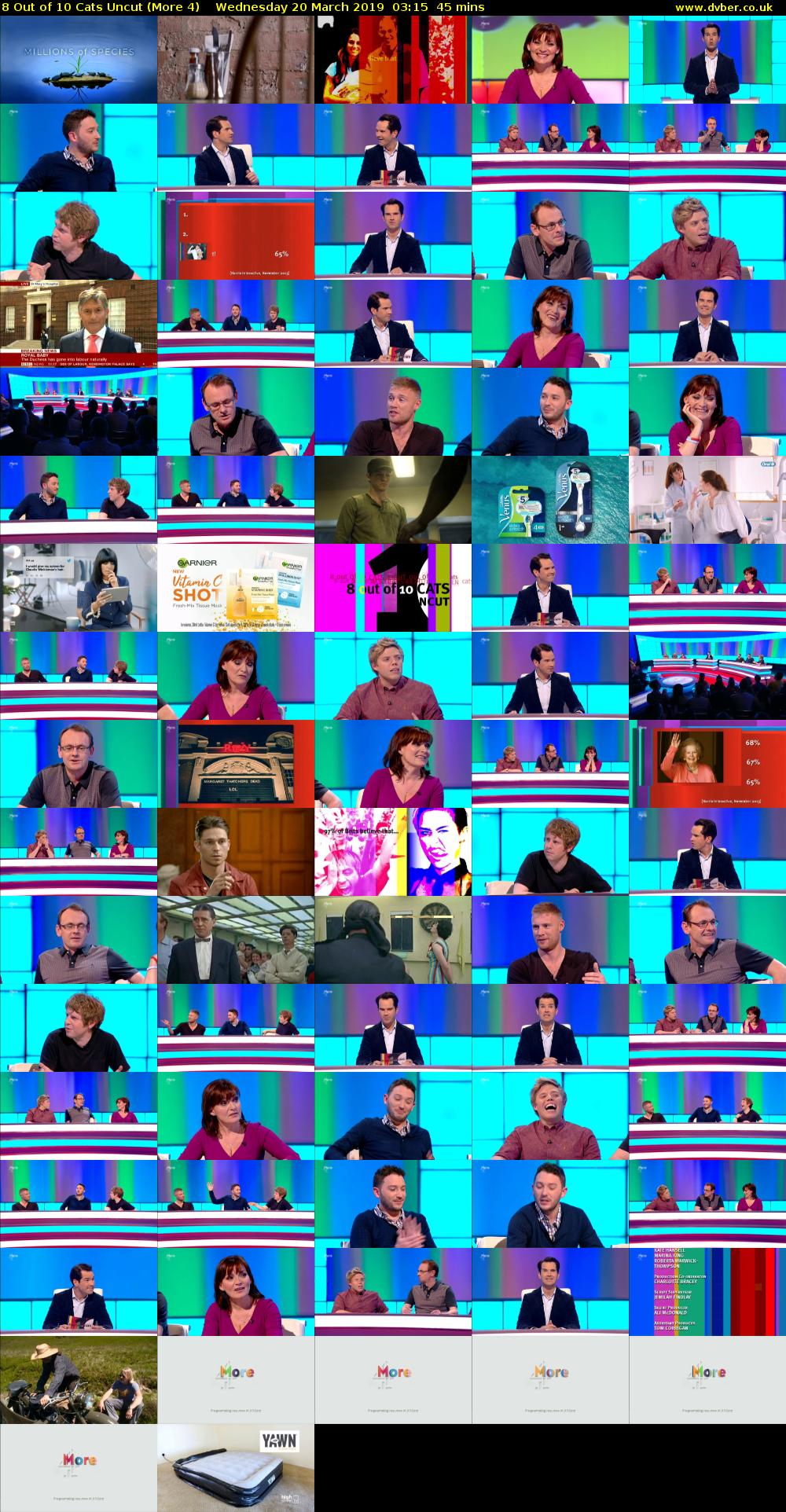 8 Out of 10 Cats Uncut (More 4) Wednesday 20 March 2019 03:15 - 04:00