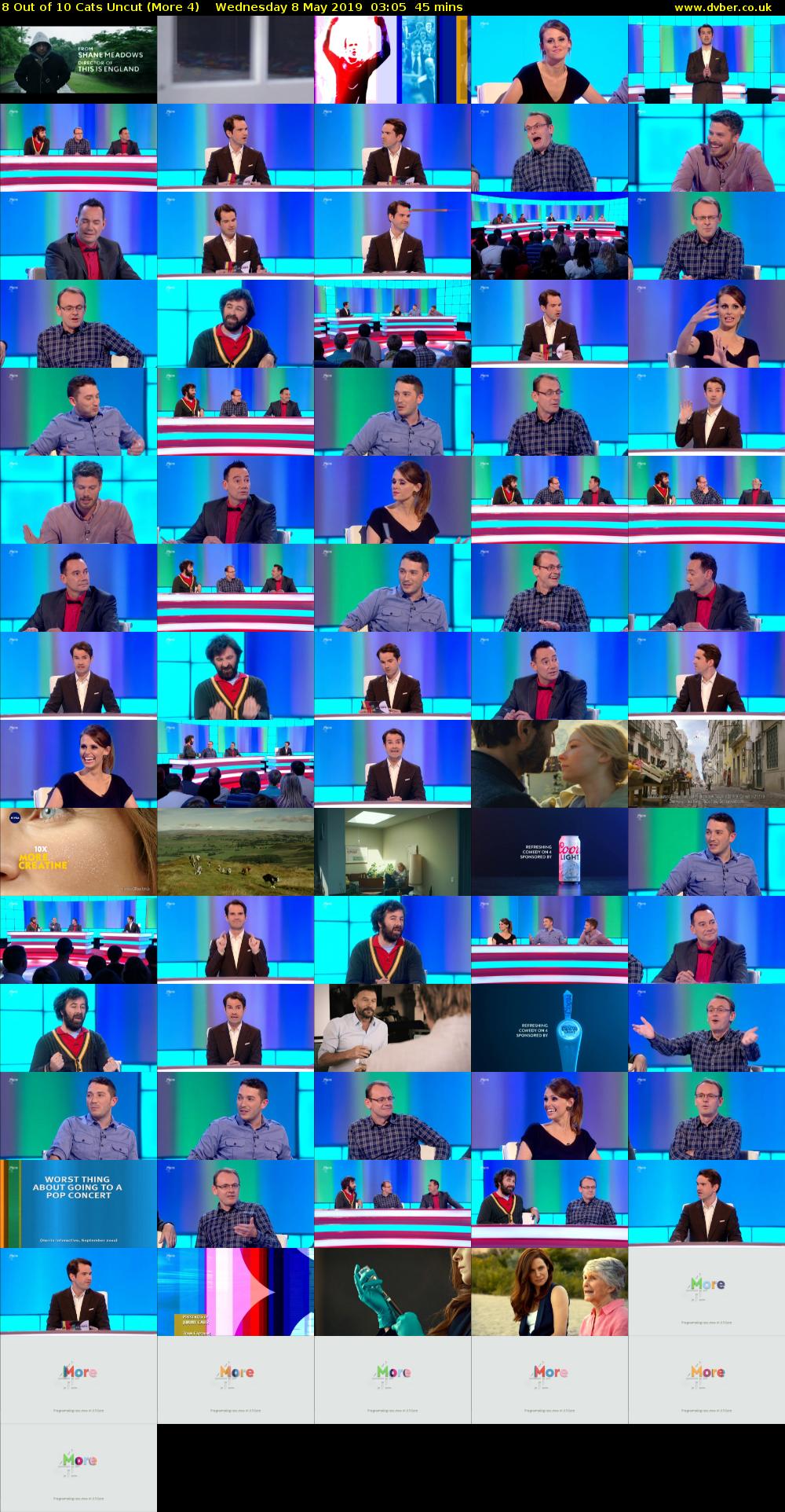 8 Out of 10 Cats Uncut (More 4) Wednesday 8 May 2019 03:05 - 03:50