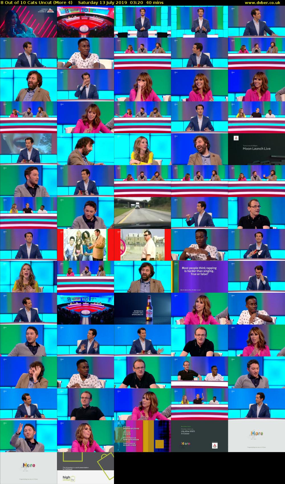 8 Out of 10 Cats Uncut (More 4) Saturday 13 July 2019 03:20 - 04:00