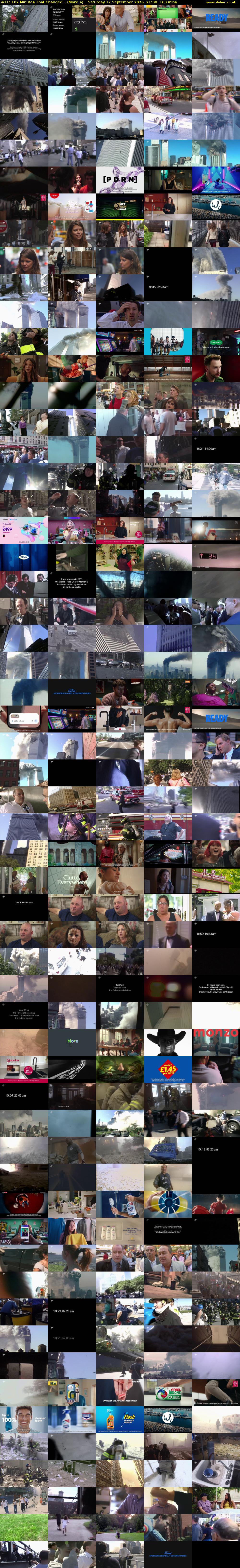 9/11: 102 Minutes That Changed... (More 4) Saturday 12 September 2026 21:00 - 23:40