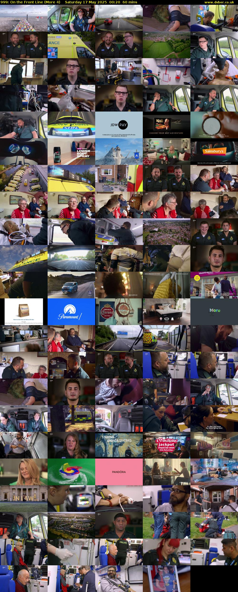 999: On the Front Line (More 4) Saturday 17 May 2025 00:20 - 01:20