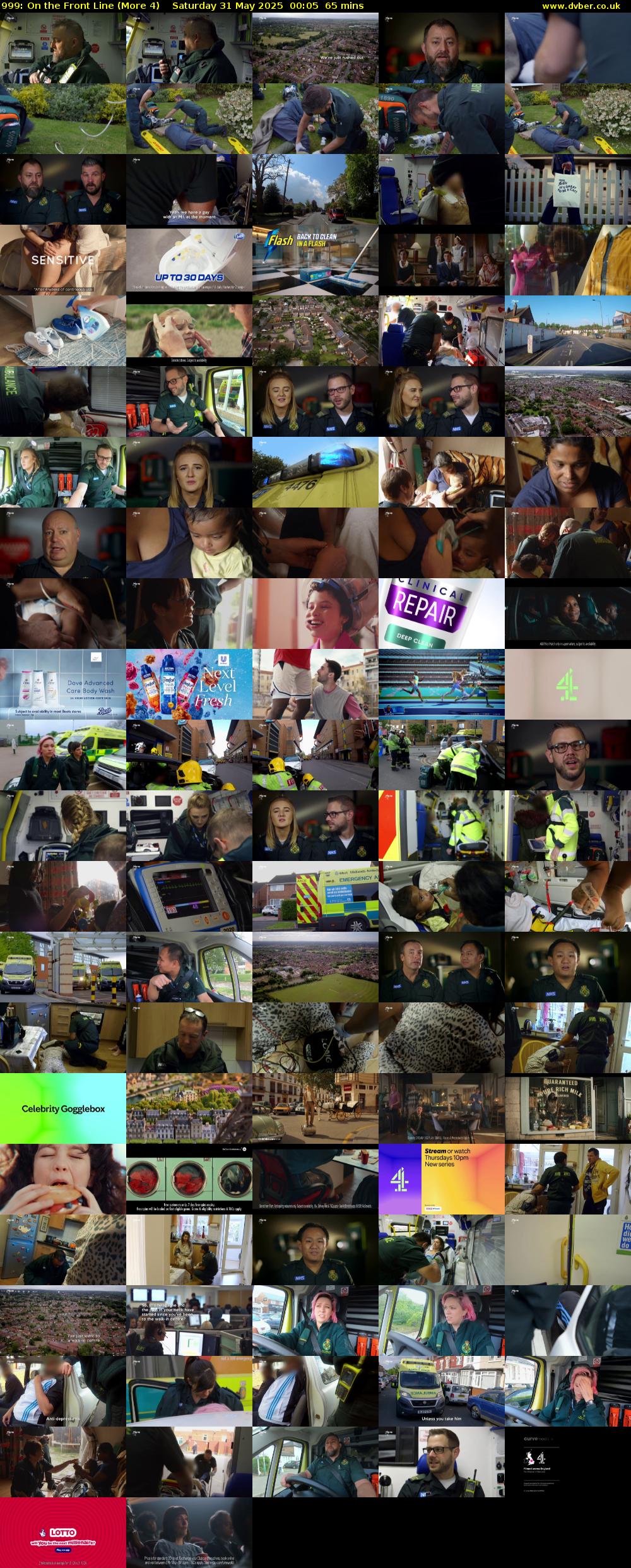 999: On the Front Line (More 4) Saturday 31 May 2025 00:05 - 01:10