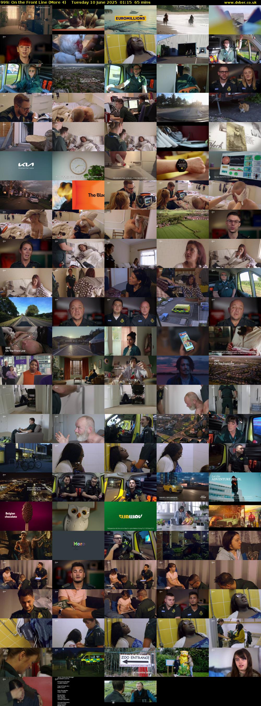 999: On the Front Line (More 4) Tuesday 10 June 2025 01:15 - 02:20