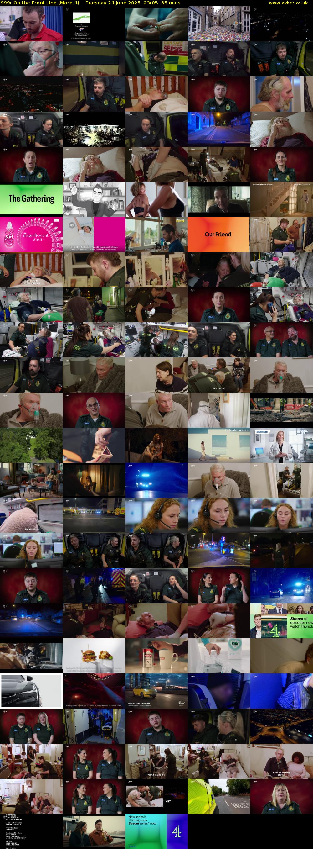 999: On the Front Line (More 4) Tuesday 24 June 2025 23:05 - 00:10