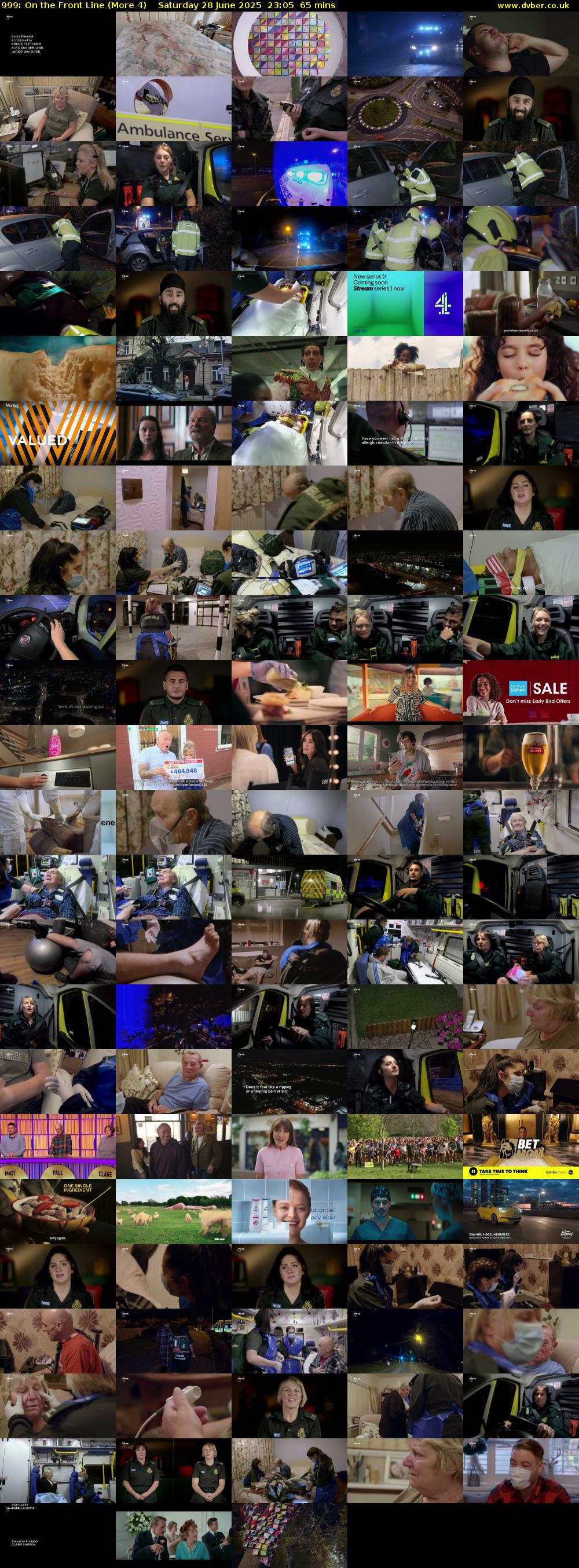 999: On the Front Line (More 4) Saturday 28 June 2025 23:05 - 00:10