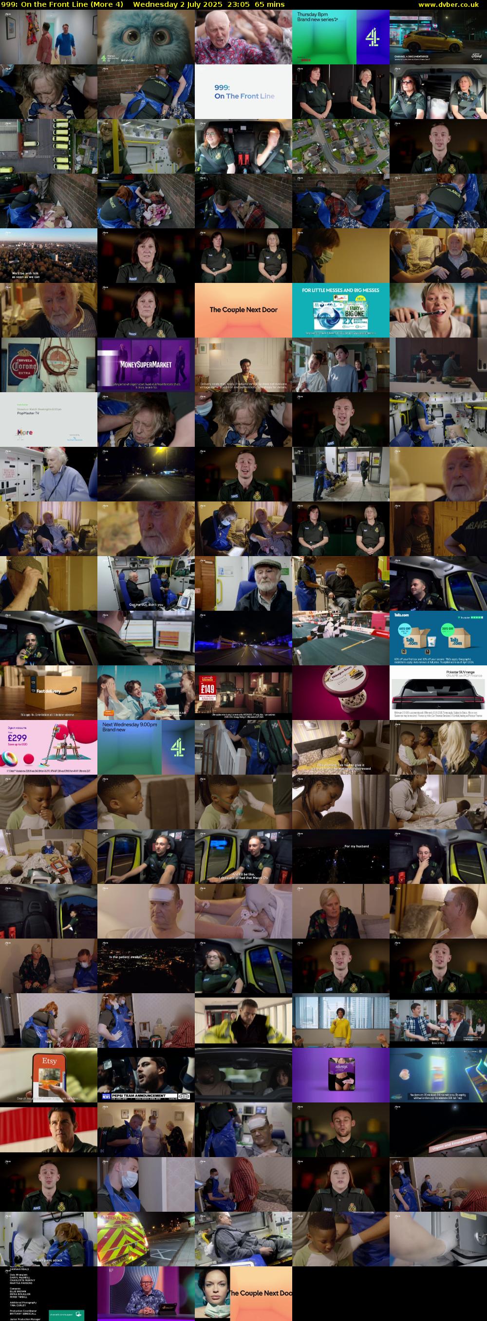 999: On the Front Line (More 4) Wednesday 2 July 2025 23:05 - 00:10
