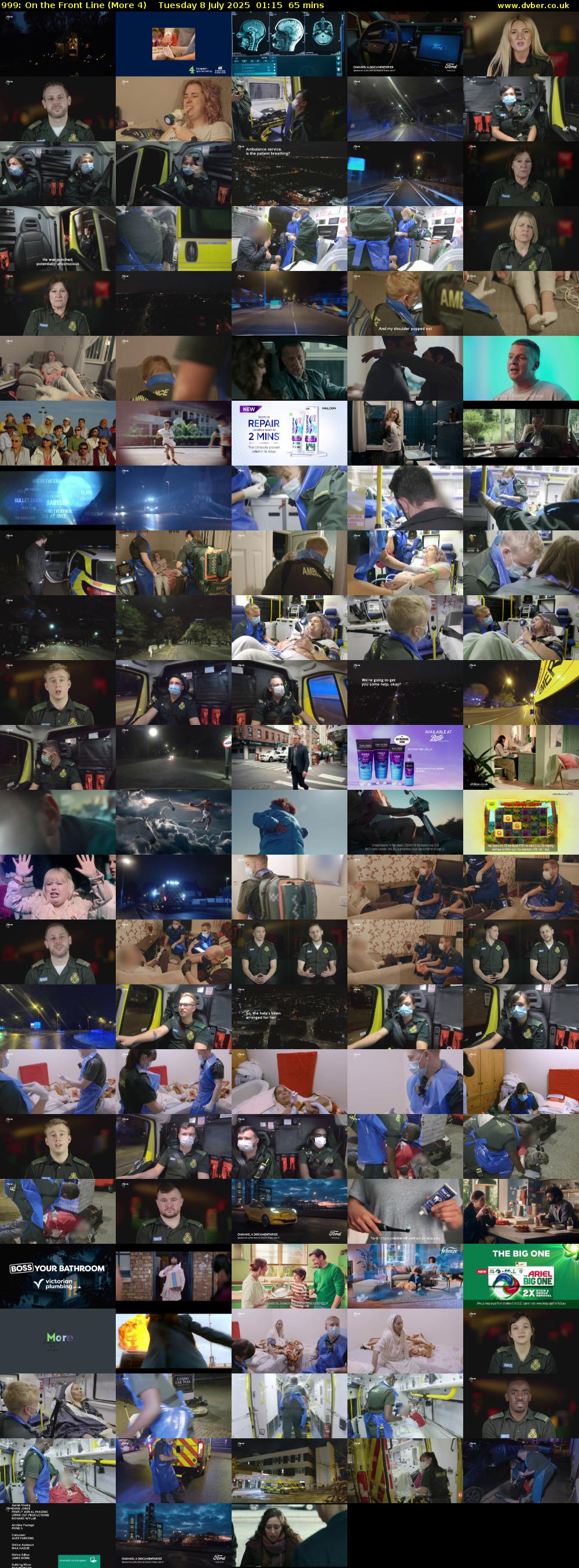 999: On the Front Line (More 4) Tuesday 8 July 2025 01:15 - 02:20