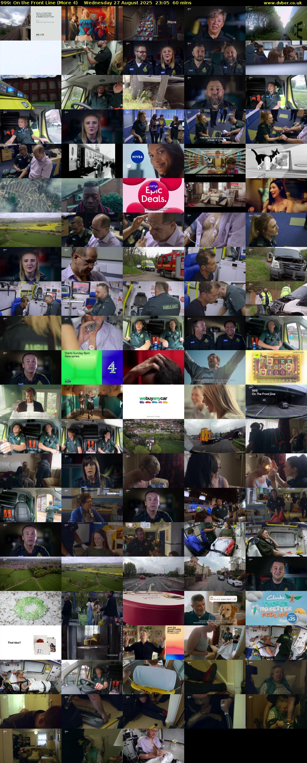 999: On the Front Line (More 4) Wednesday 27 August 2025 23:05 - 00:05