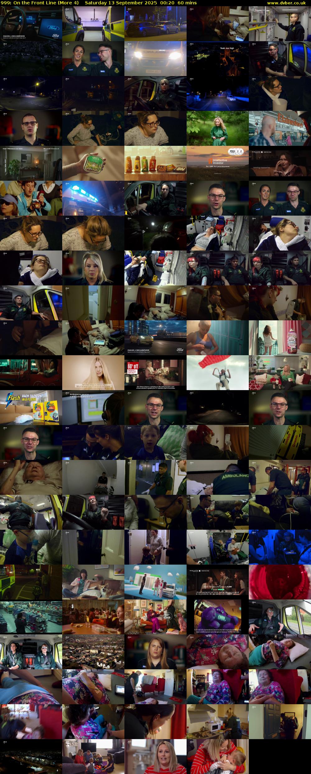 999: On the Front Line (More 4) Saturday 13 September 2025 00:20 - 01:20