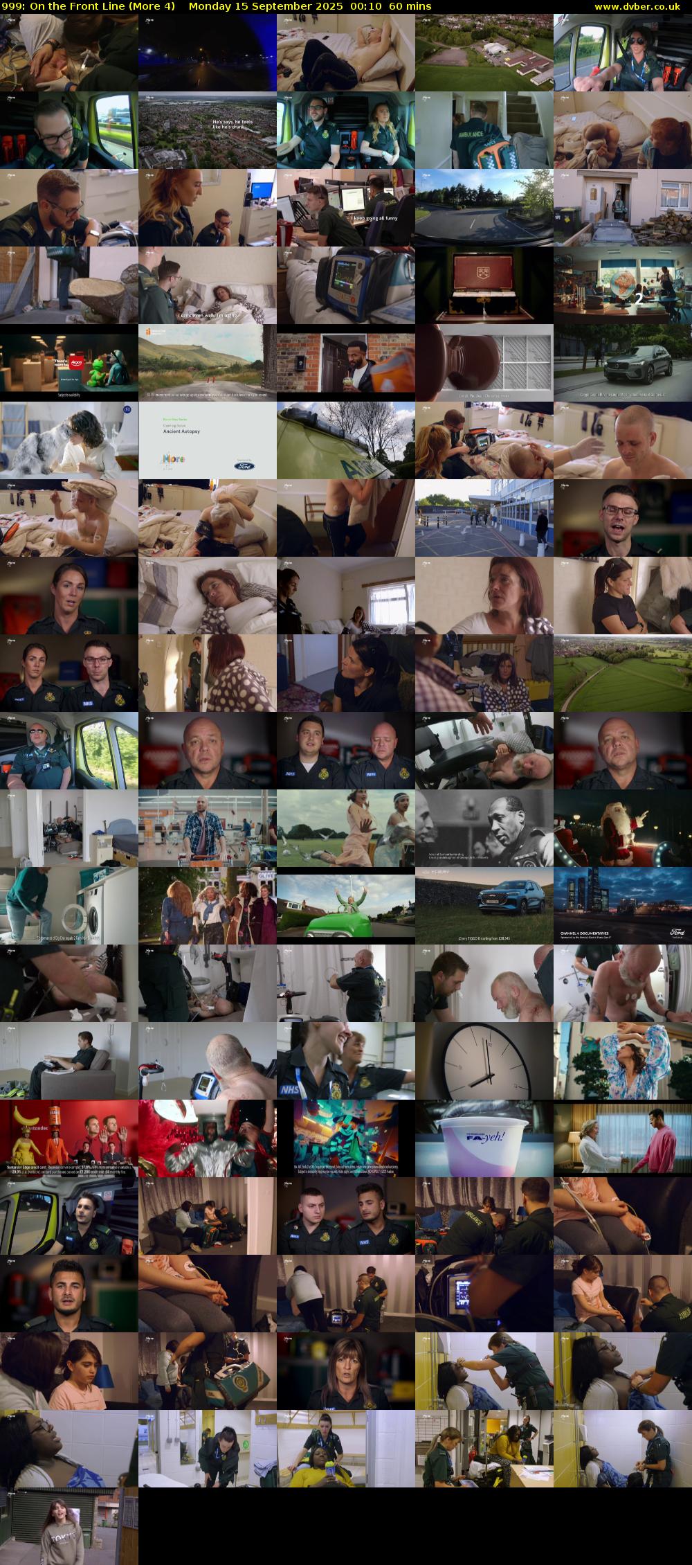 999: On the Front Line (More 4) Monday 15 September 2025 00:10 - 01:10